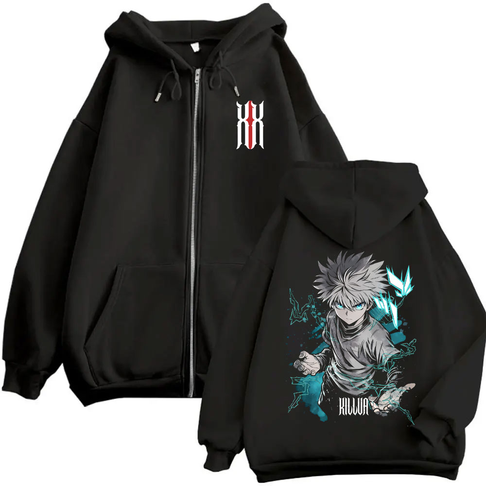 Anime Merch Hoodie - 애니메이션 헌터 X 헌터 킬루아 조르딕