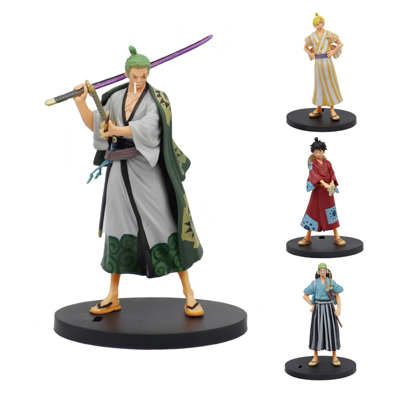 Zoro Anime Merchandise - 새로운 원피스 애니메이션 피규어 장난감 파이어