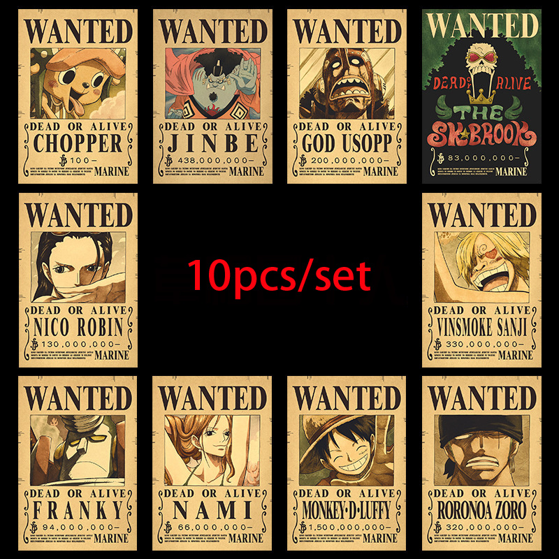Zoro Anime Merchandise - 10개 애니메이션 원피스 루피 30억 지로