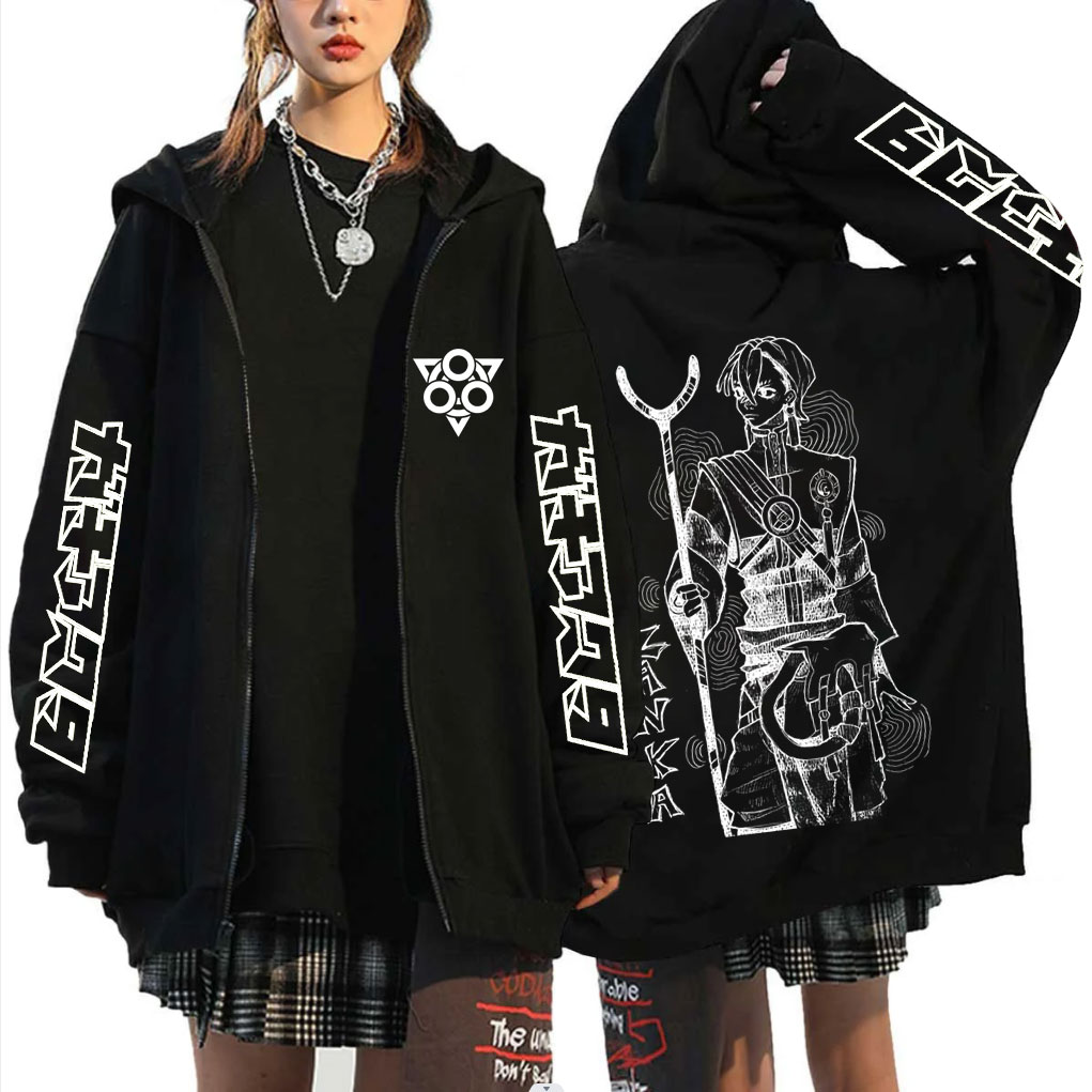 Anime Merch Hoodie - 애니메이션 가치아쿠타 짠카 머치 지퍼 후드티