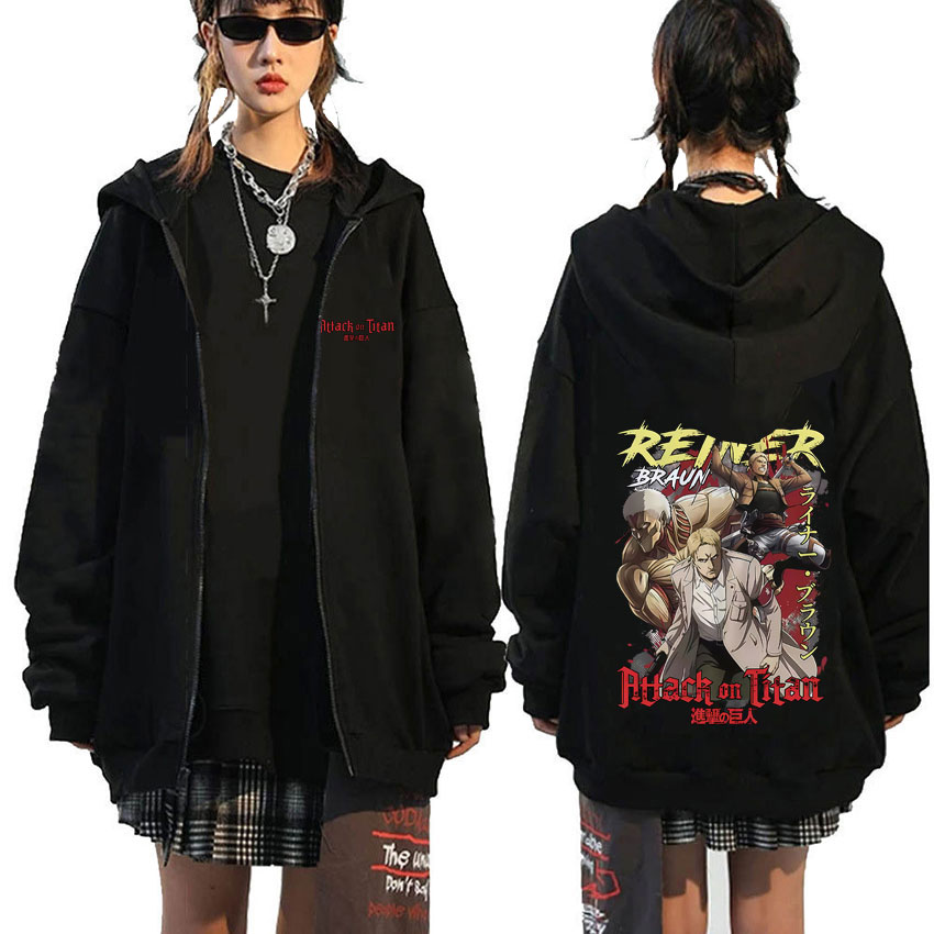Anime Merch Hoodie - 애니메이션 진격의 거인 레이너 브라운 그래픽