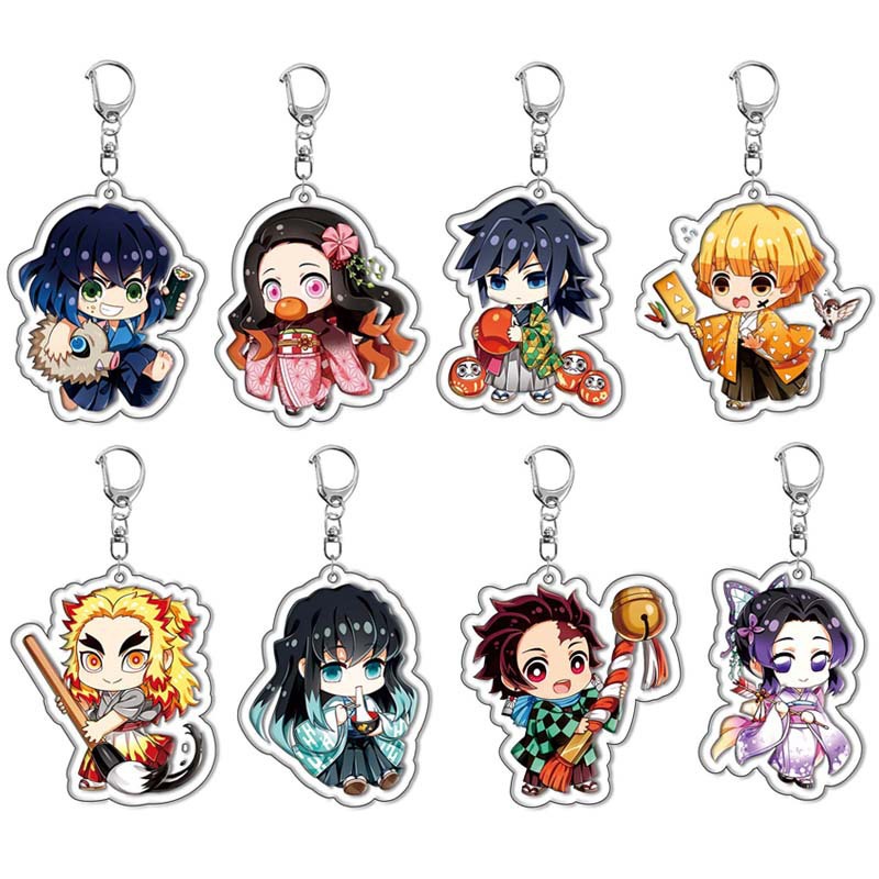 Anime Merchandise Keychain - 귀멸의 칼날 카마도 탄지로 네즈코 아크릴