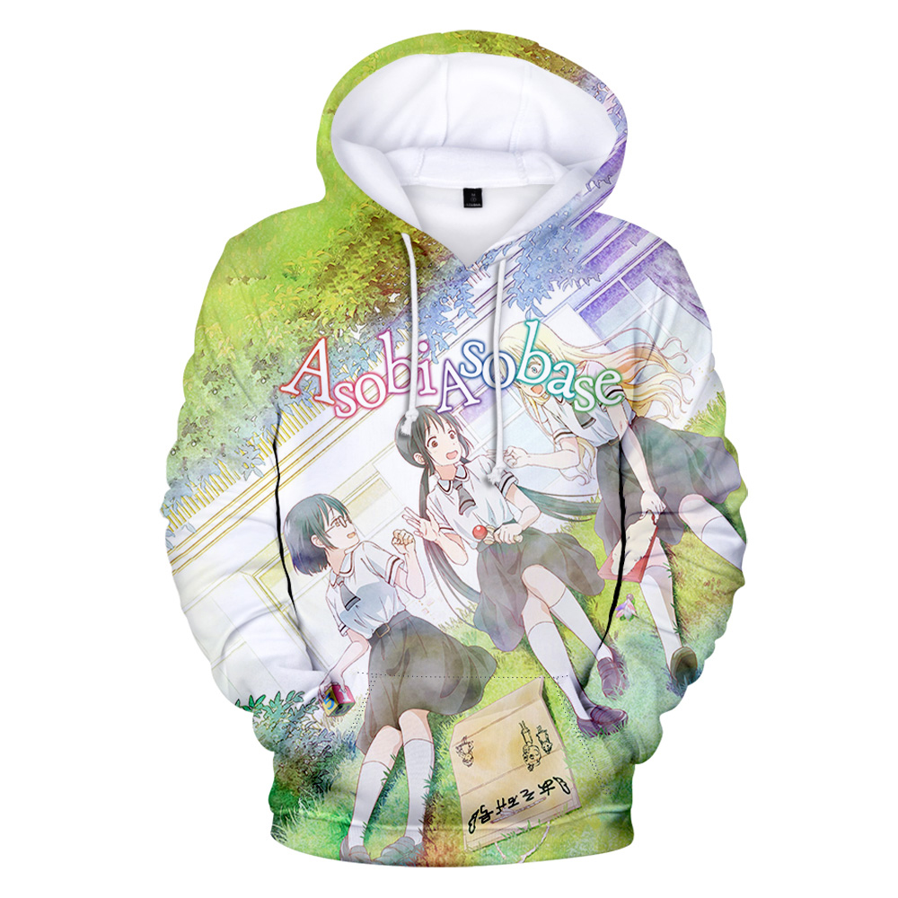 Anime Merch Hoodie - Asobi Asobase Merch Hoodie 유니크 풀오버