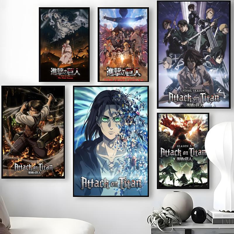 Anime Merchandise Posters - 애니메이션 A-Attack on T-Titan 포스터 방수