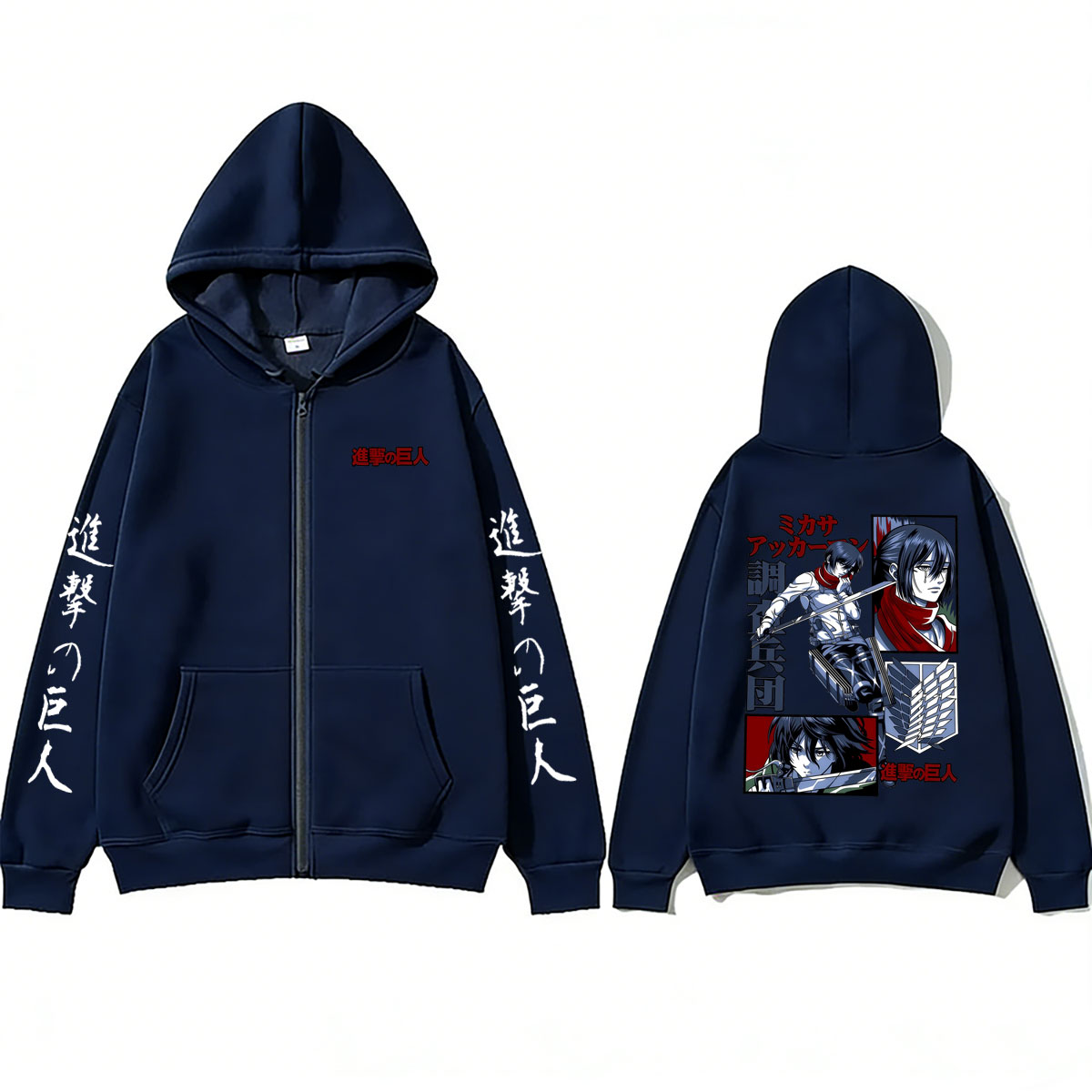 애니메이션 진격의 거인 지퍼 후드티 미카사 아커만 굿즈 - Anime Merch Hoodie 리뷰 및 가격