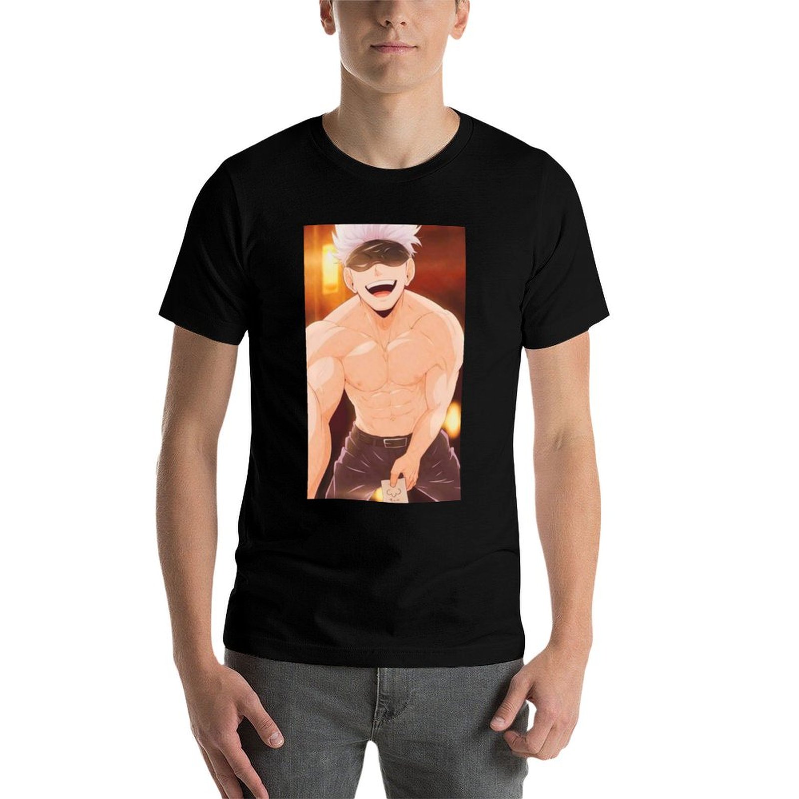 Gojo Satoru 상품 티셔츠 남성용 티셔츠 그래픽 - Anime Merchandise For Men 리뷰 및 가격
