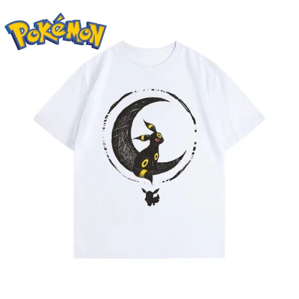 여름 신작 포켓몬 만화 Umbreon 프린트 티셔츠 남 - Anime Merchandise Store In Japan 리뷰 및 가격