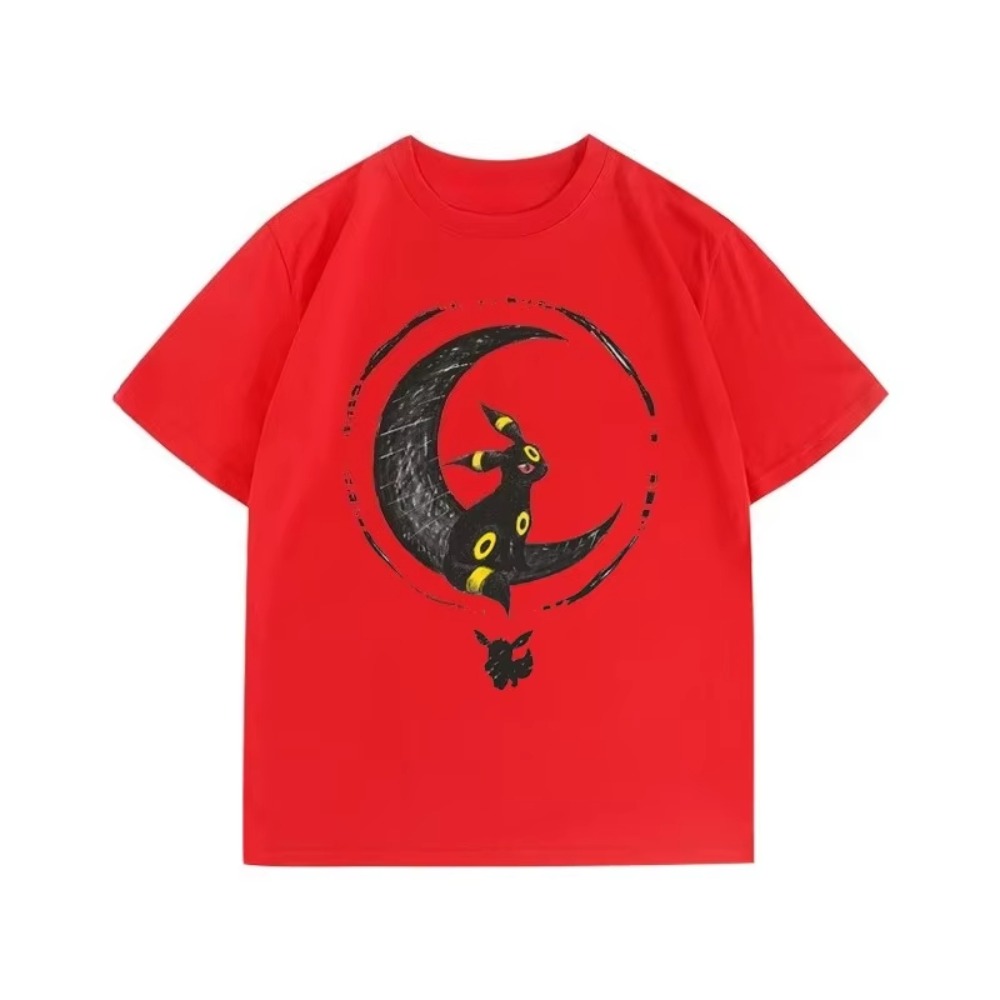여름 신작 포켓몬 만화 Umbreon 프린트 티셔츠 남 - Anime Merchandise Store In Japan 리뷰 및 가격