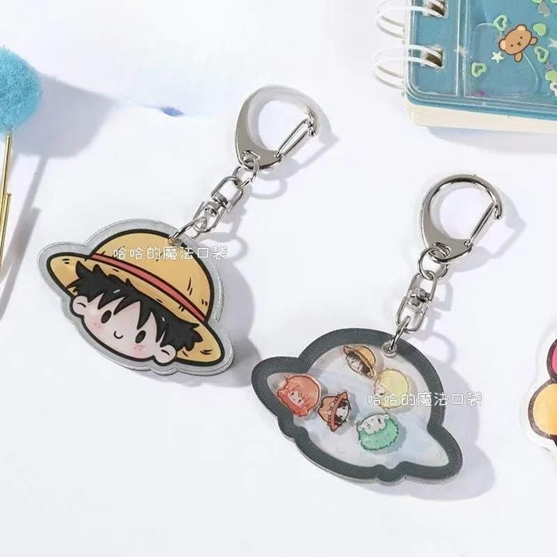 원피스 몽키 D 루피 귀여운 만화 키체인 애니메이션 백 - Anime Merchandise Figures 리뷰 및 가격