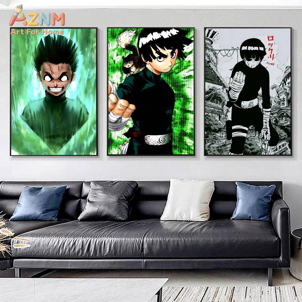 AZNM 나루토 록 리 타이주츠 마스터 애니메이션 캔버 - Anime Merchandise Posters 리뷰 및 가격