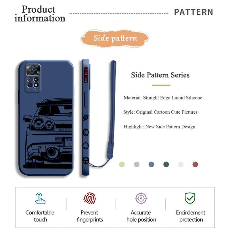 JDM 드림 자동차 전화 케이스 Xiaomi Redmi - Lanyard Anime Logo 리뷰 및 가격