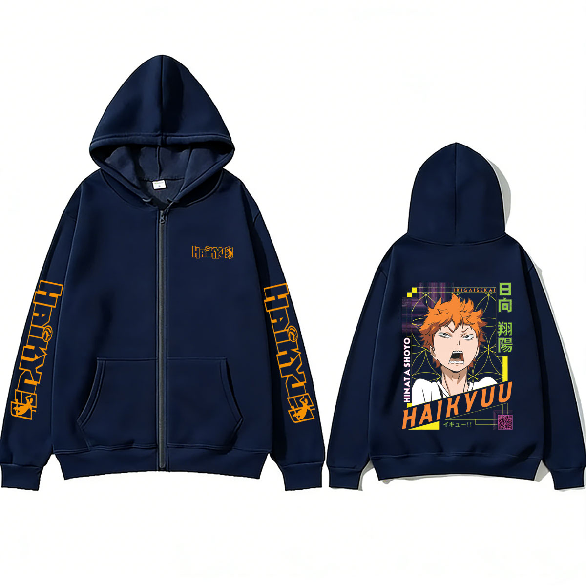 애니메이션 하이큐 쇼요 히나타 굿즈 지퍼 후드티 남녀  - Anime Merch Hoodie 리뷰 및 가격