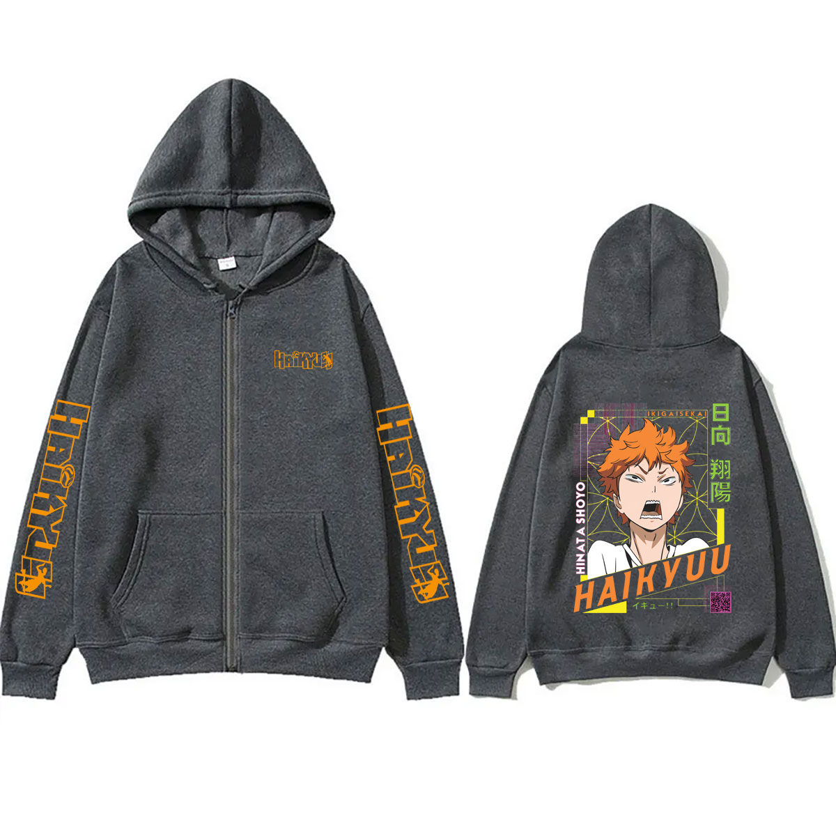 애니메이션 하이큐 쇼요 히나타 굿즈 지퍼 후드티 남녀  - Anime Merch Hoodie 리뷰 및 가격