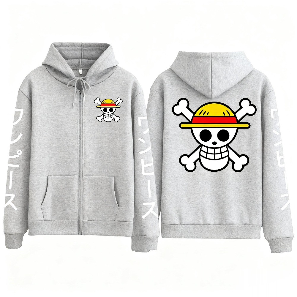 새로운 오버사이즈 원피스 루피 애니메이션 지퍼 후드 스 - Anime Merchandise Store In Japan 리뷰 및 가격
