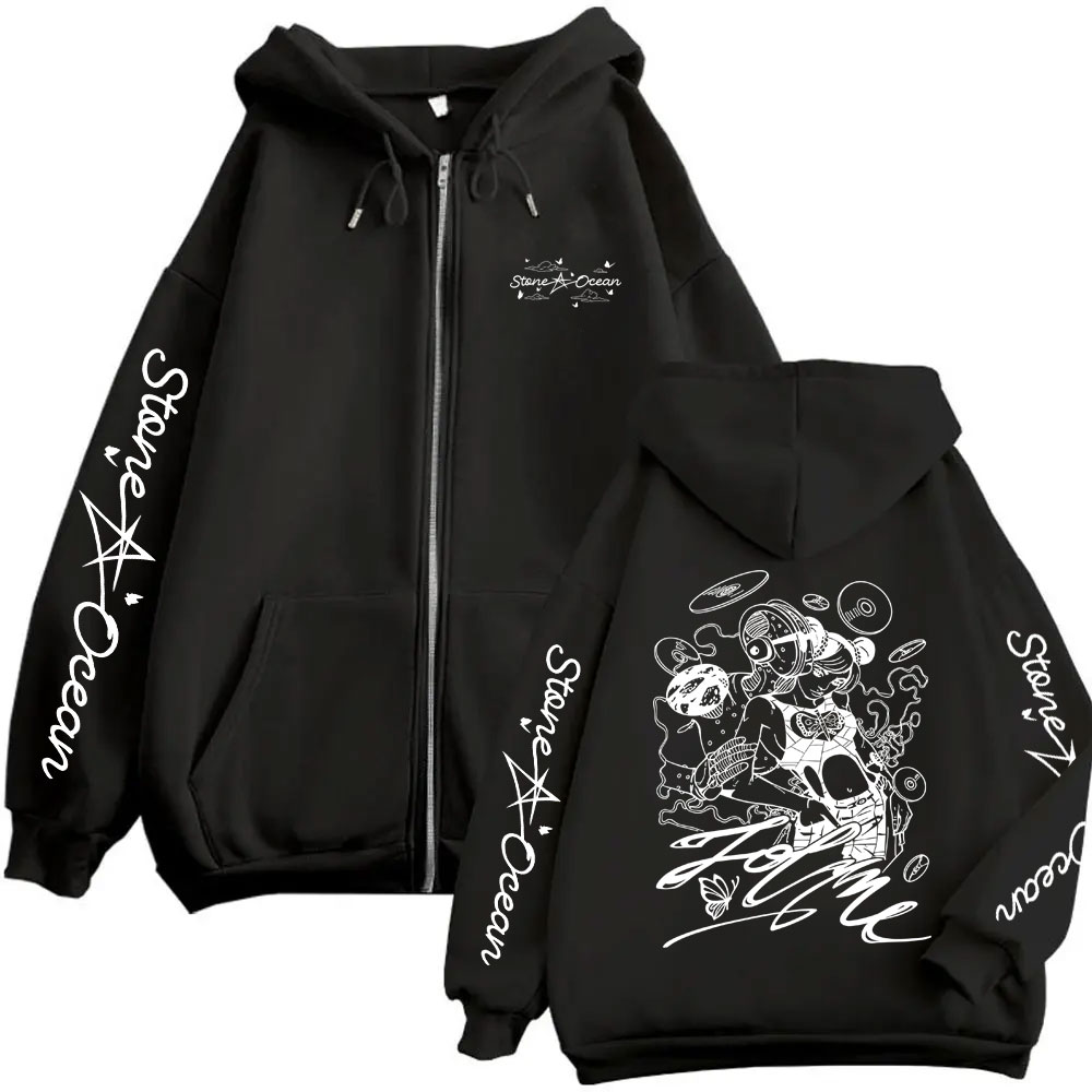 애니메이션 조조의 기묘한 모험 조리네 쿠죠 머치 지퍼  - Anime Merch Hoodie 리뷰 및 가격