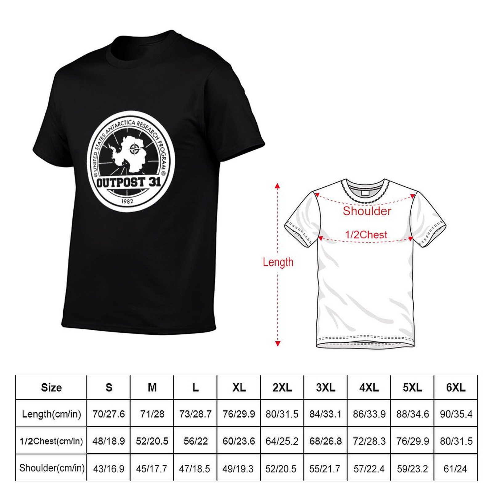 Outpost 31 로고 상품 티셔츠 남성용 티셔츠 남 - Anime Merchandise For Men 리뷰 및 가격