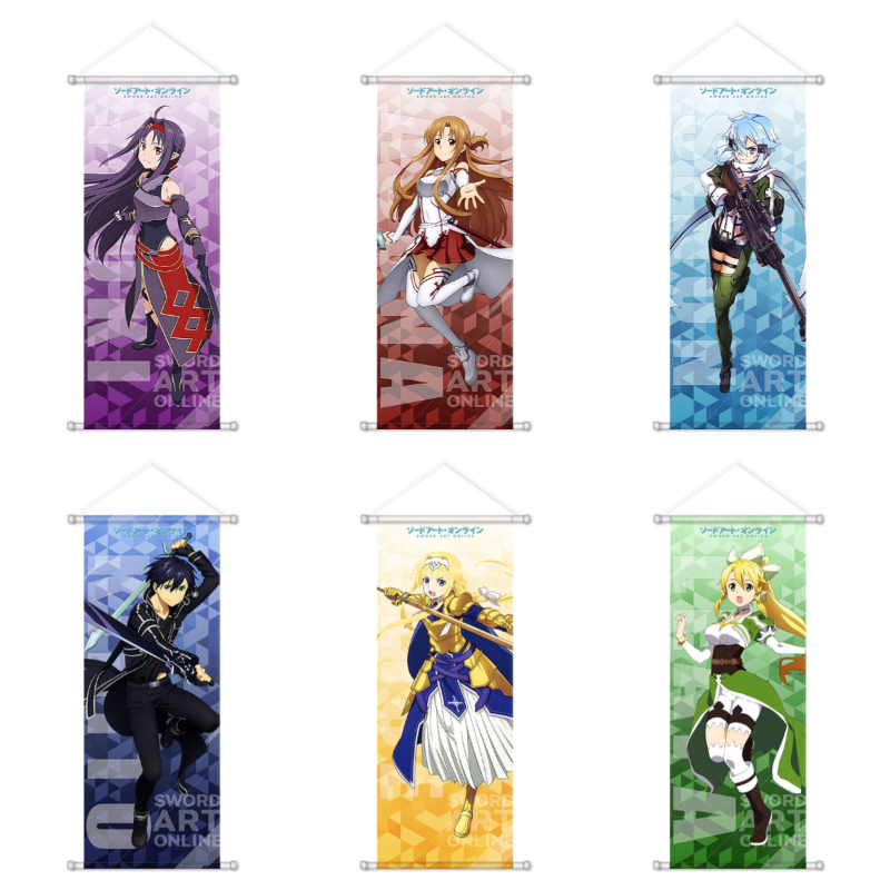 소드 아트 온라인 애니메이션 주변기기 아스나 키리토 시 - Anime Merchandise Posters 리뷰 및 가격