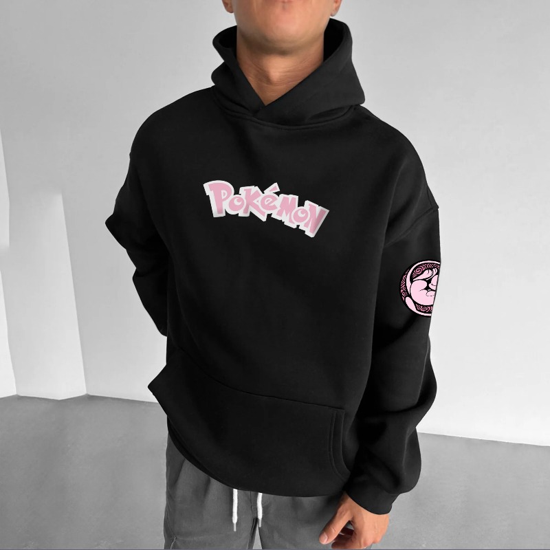 2025 포켓몬 클래식 캐릭터 이브이 패밀리 프린트 남 - Anime Merch Hoodie 리뷰 및 가격