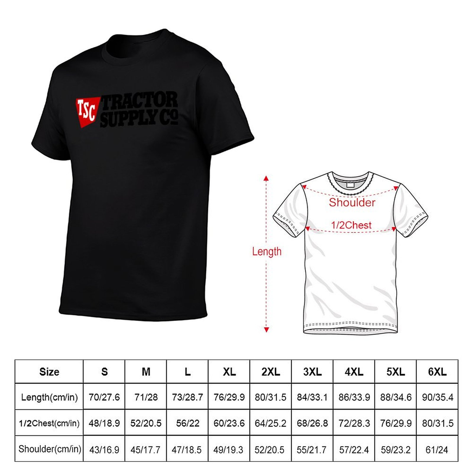 Tractor Supply TSC 로고 상품 티셔츠 티 - Anime Merchandise For Men 리뷰 및 가격