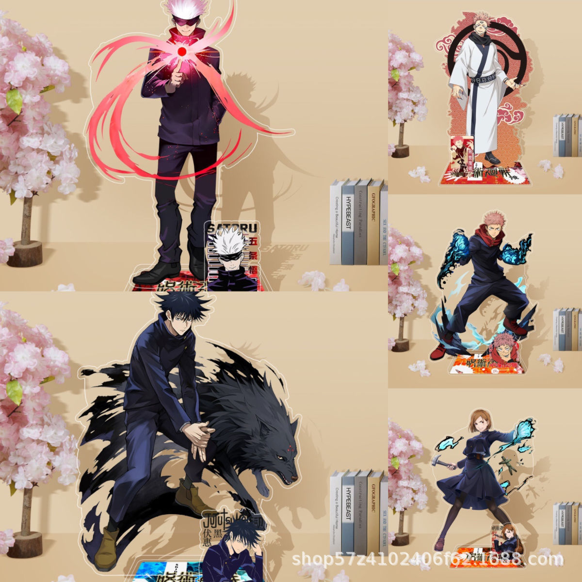 애니메이션 주술회전 아크릴 스탠드 신상 고죠 사토루 후 - Anime Merchandise Figures 리뷰 및 가격