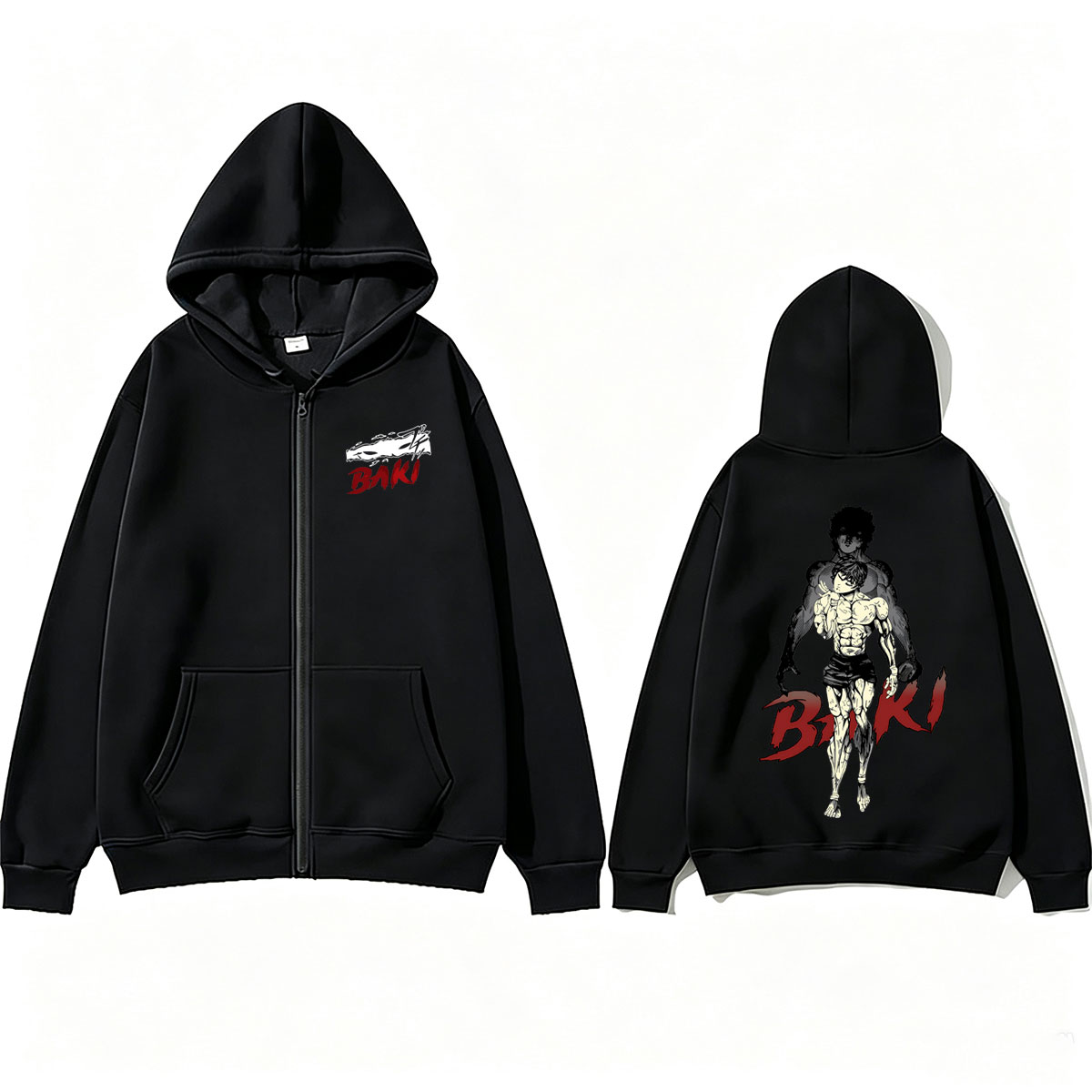 애니메이션 바키 더 그래플러 머치 지퍼 후드티 한마 바 - Anime Merch Hoodie 리뷰 및 가격