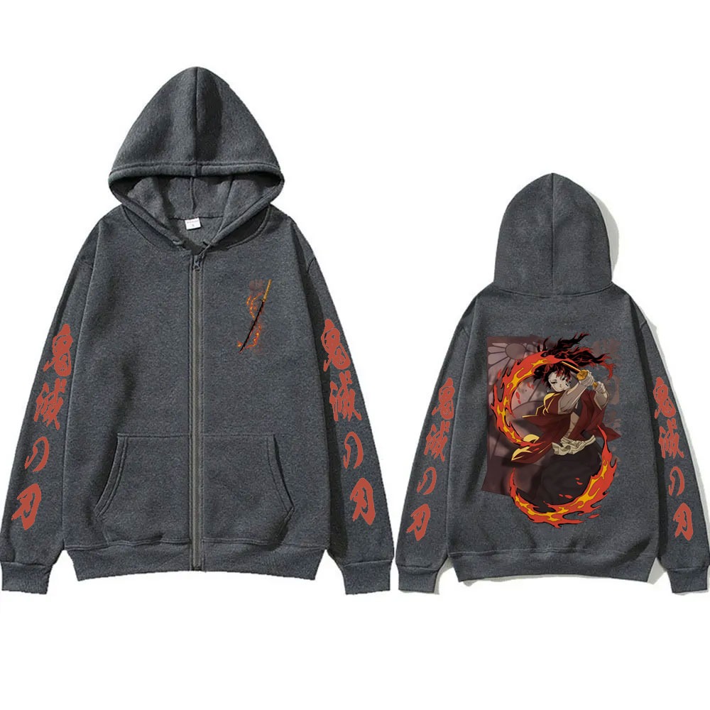 신제품 귀멸의 칼날 츠기쿠니 요리이치 굿즈 지퍼 후드티 - Anime Merchandise Store In Japan 리뷰 및 가격