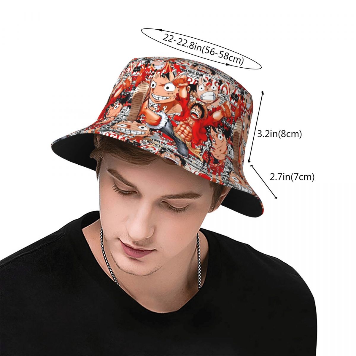 애니메이션 원피스 루피 버킷햇 봄 모자 상품 낚시 모자 - Anime Merchandise For Men 리뷰 및 가격